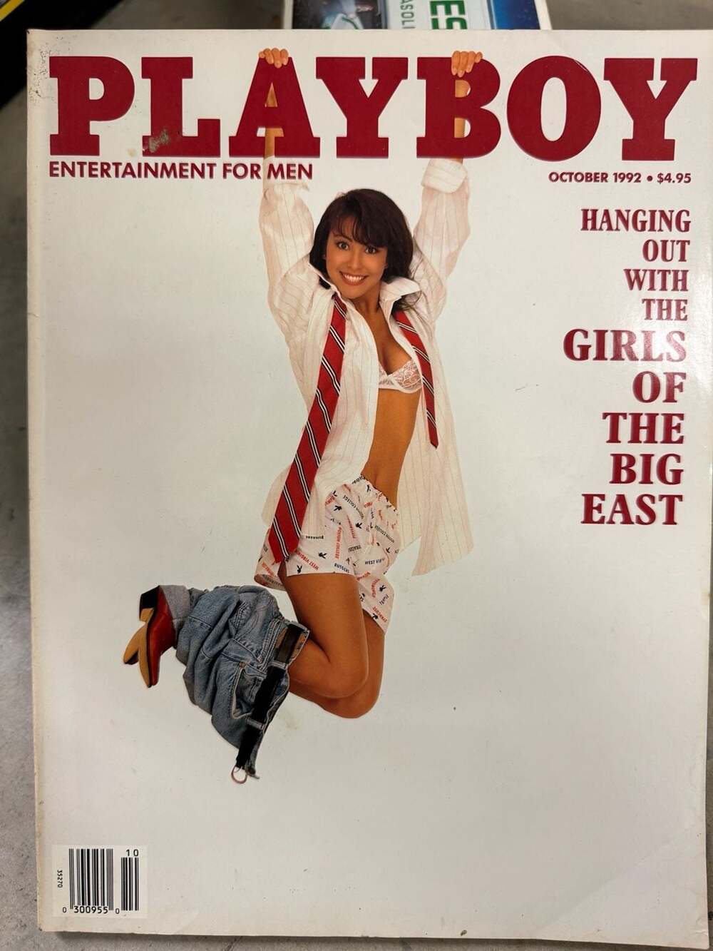 Playboy Magazine October 1992 Girls of the Big East